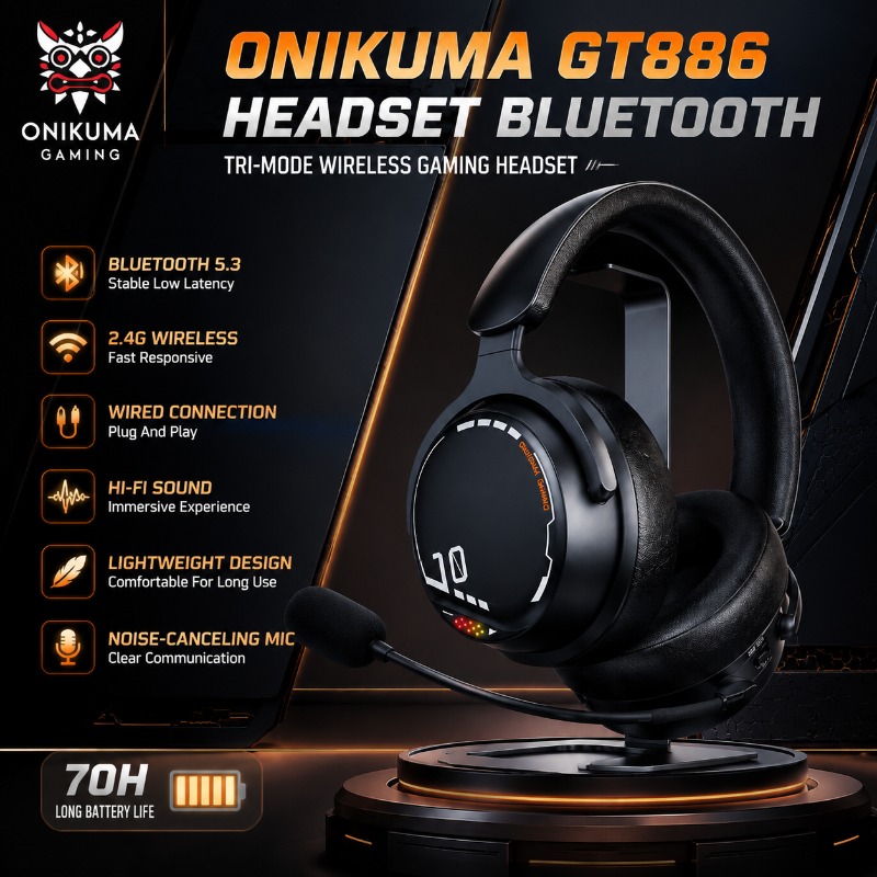 Esports Gaming Headphones - Игровая гарнитура ONIKUMA GT886: три режима