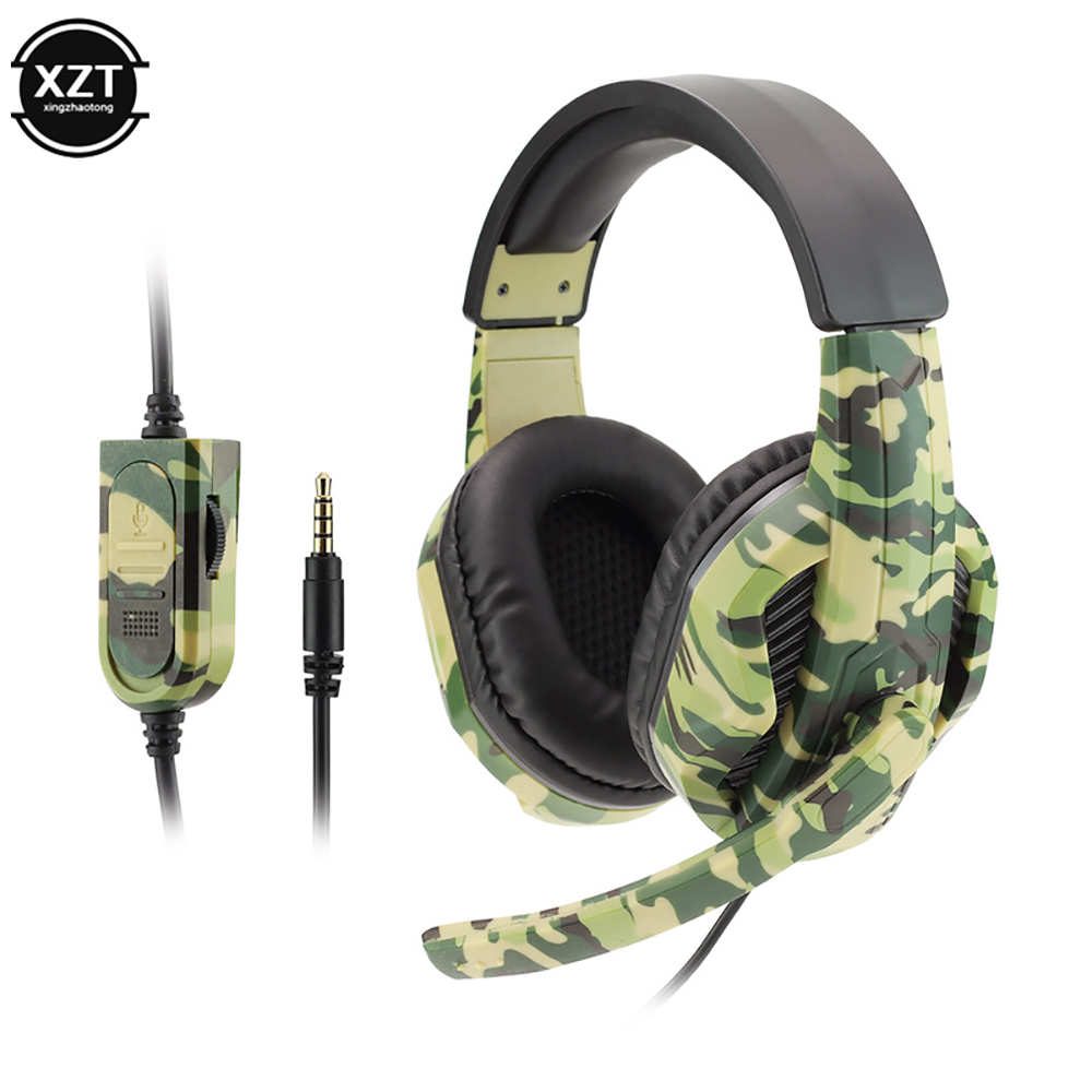 Esports Gaming Headphones - Камуфляжная игровая гарнитура с разъемом AUX