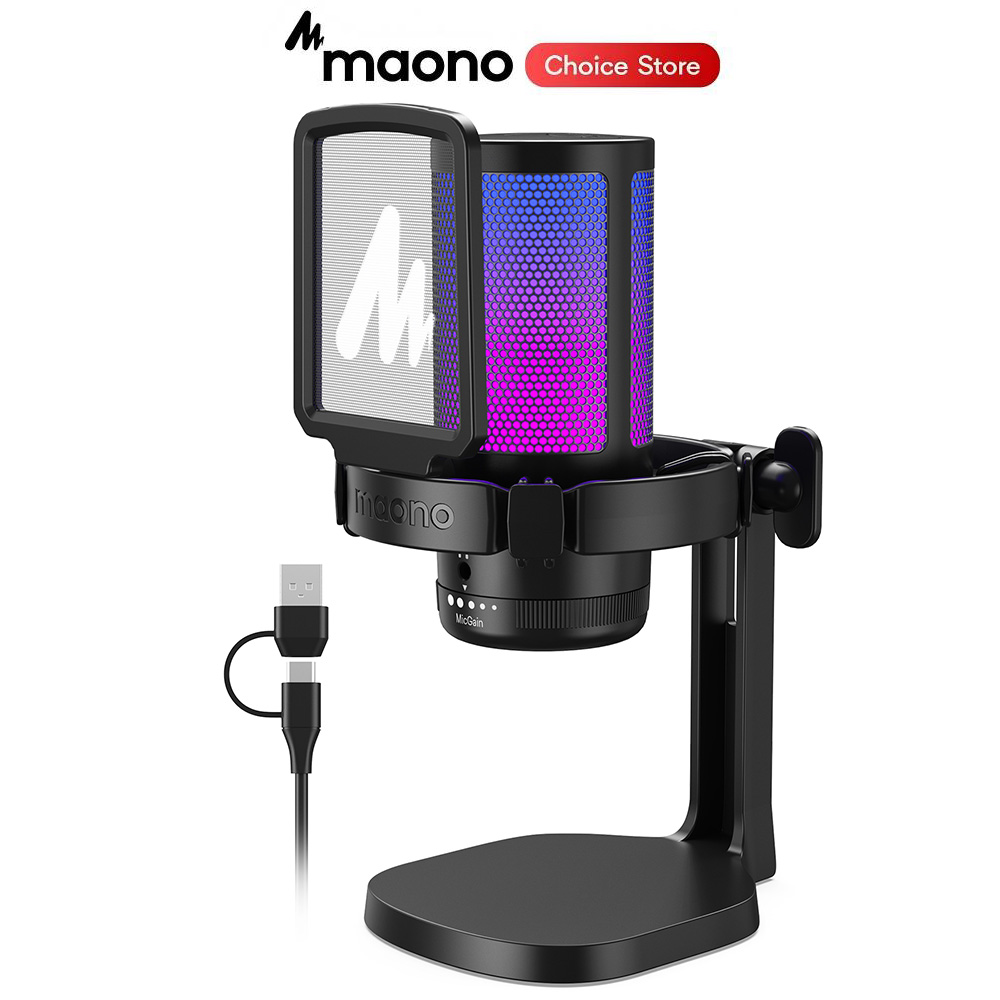 Streaming Mic Condenser - Игровой микрофон MAONO DGM20 для ПК,