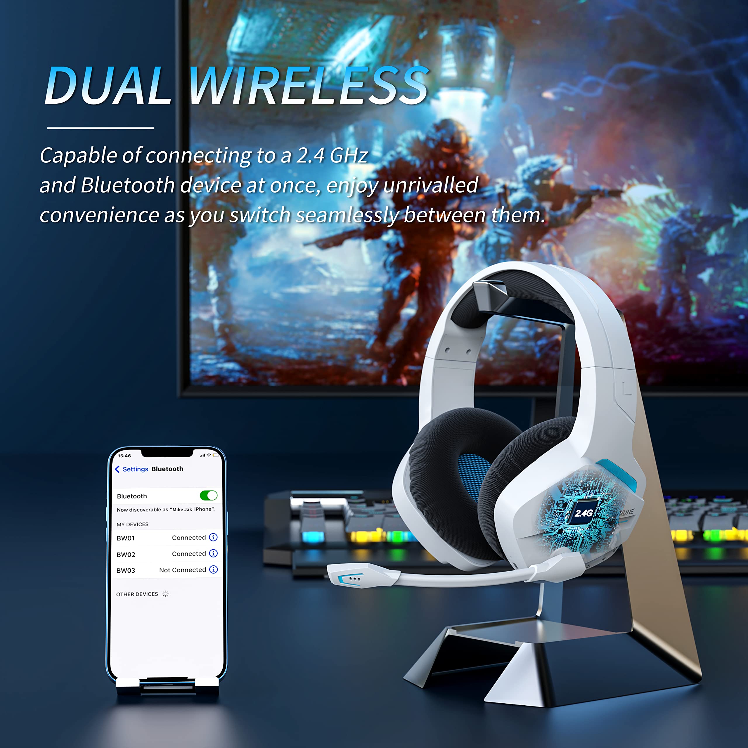 BINNUNE BW01 игровая гарнитура – обзор и цена Esports Gaming Headphones