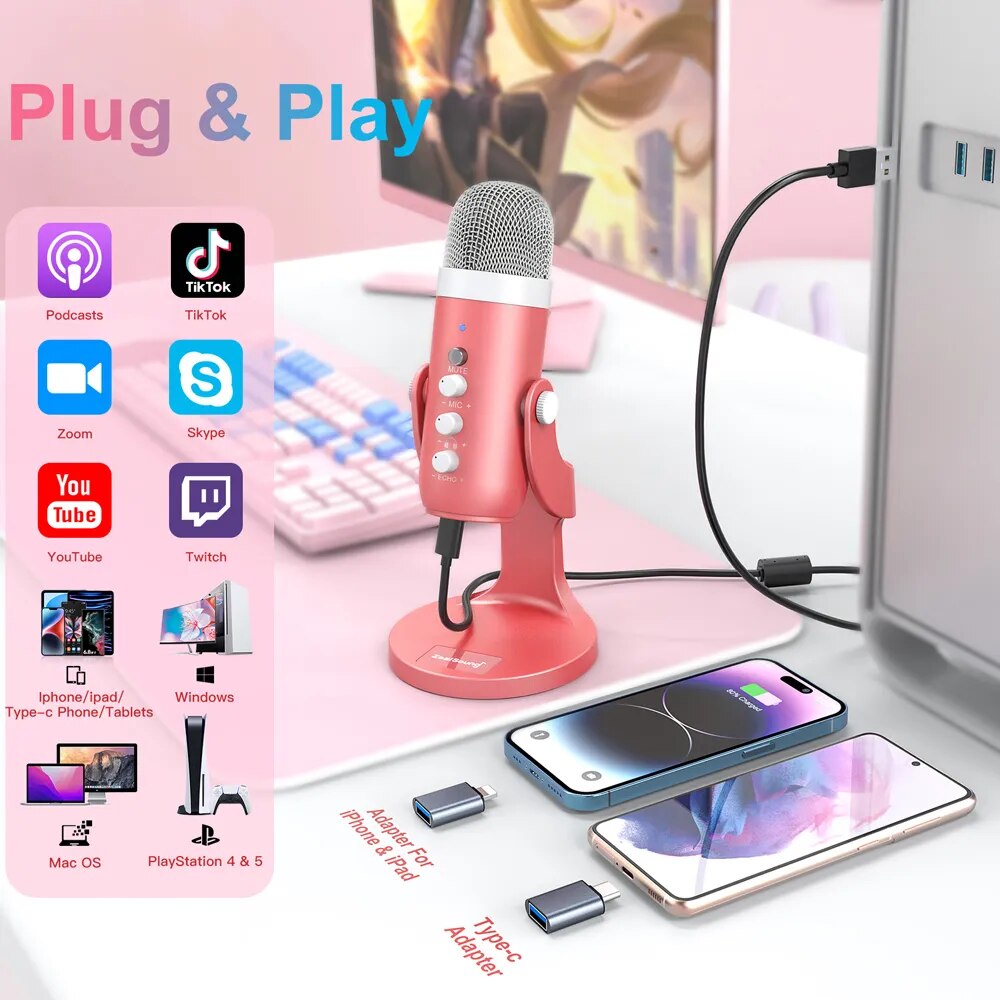 Haomuren USB конденсаторный ми – обзор и цена Streaming Mic Condenser