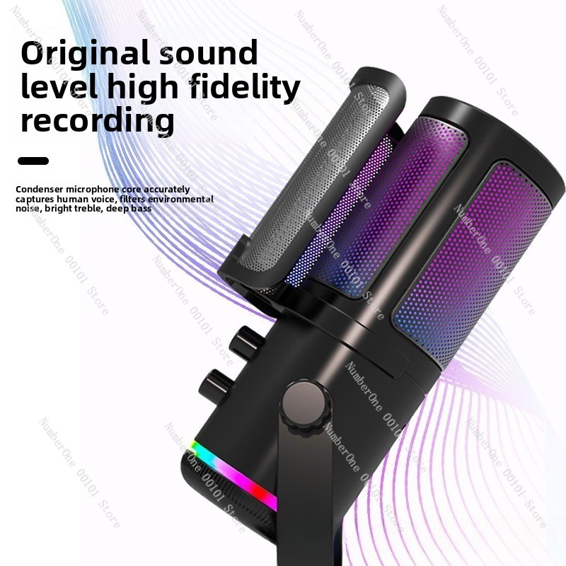 USB RGB-микрофон с конденсатор – обзор и цена Streaming Mic Condenser