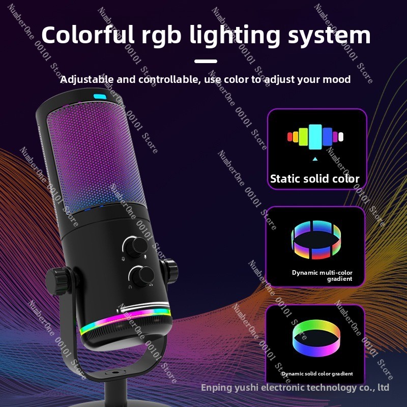 USB RGB-микрофон с конденсатор – обзор и цена Streaming Mic Condenser
