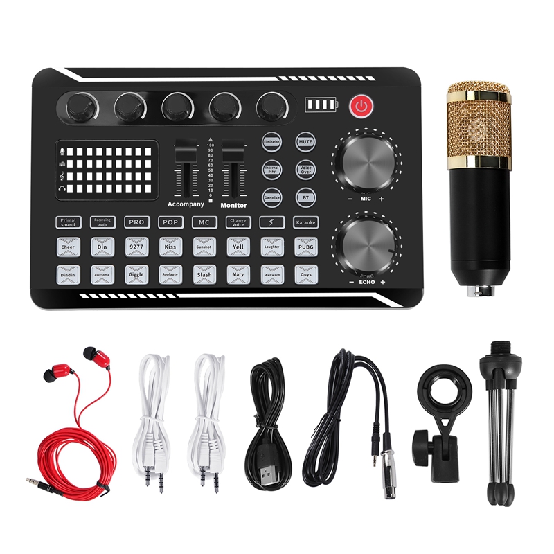 Комплект звуковой карты F998,  – обзор и цена Streaming Mic Condenser