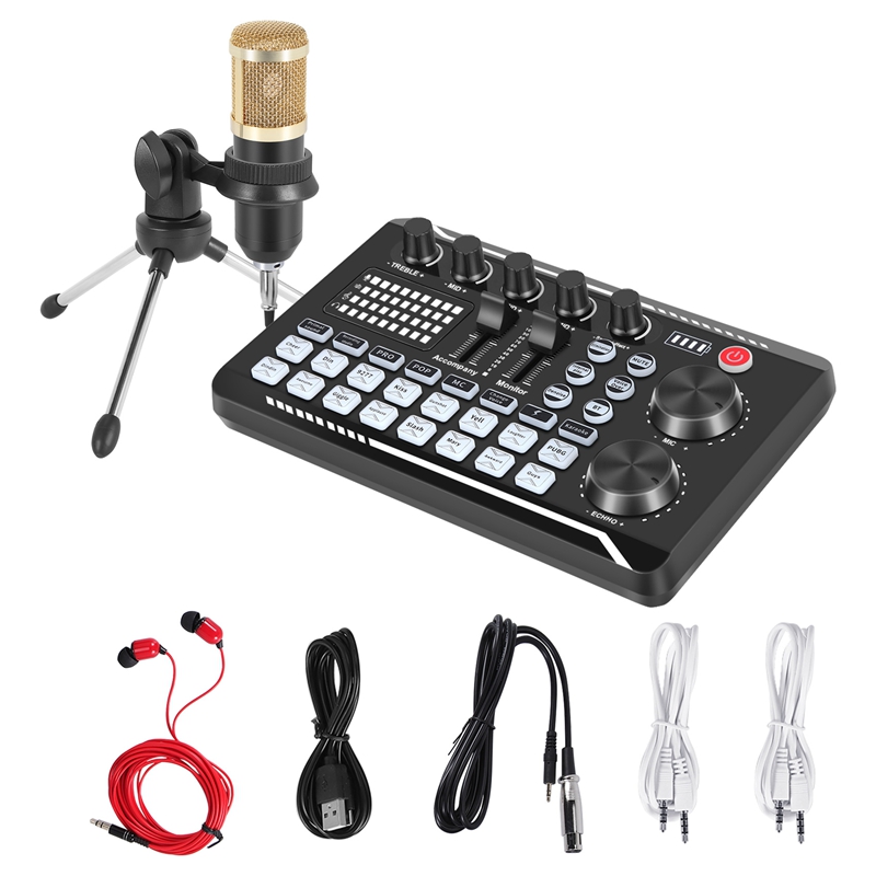 Комплект звуковой карты F998,  – обзор и цена Streaming Mic Condenser